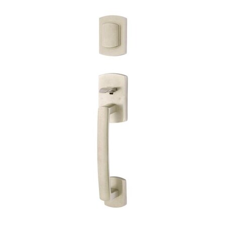 Emtek Tumbled White Bronze Handleset 452721MTTWBRH 452721MTTWBRH